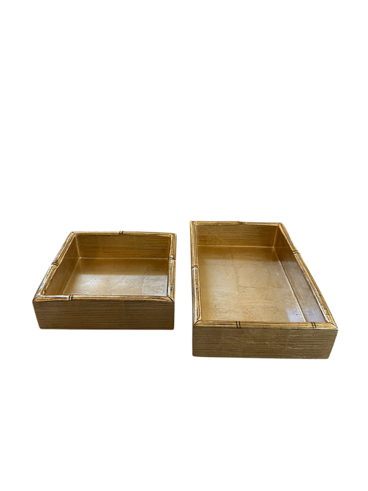 Gold Leaf Napkin Holder