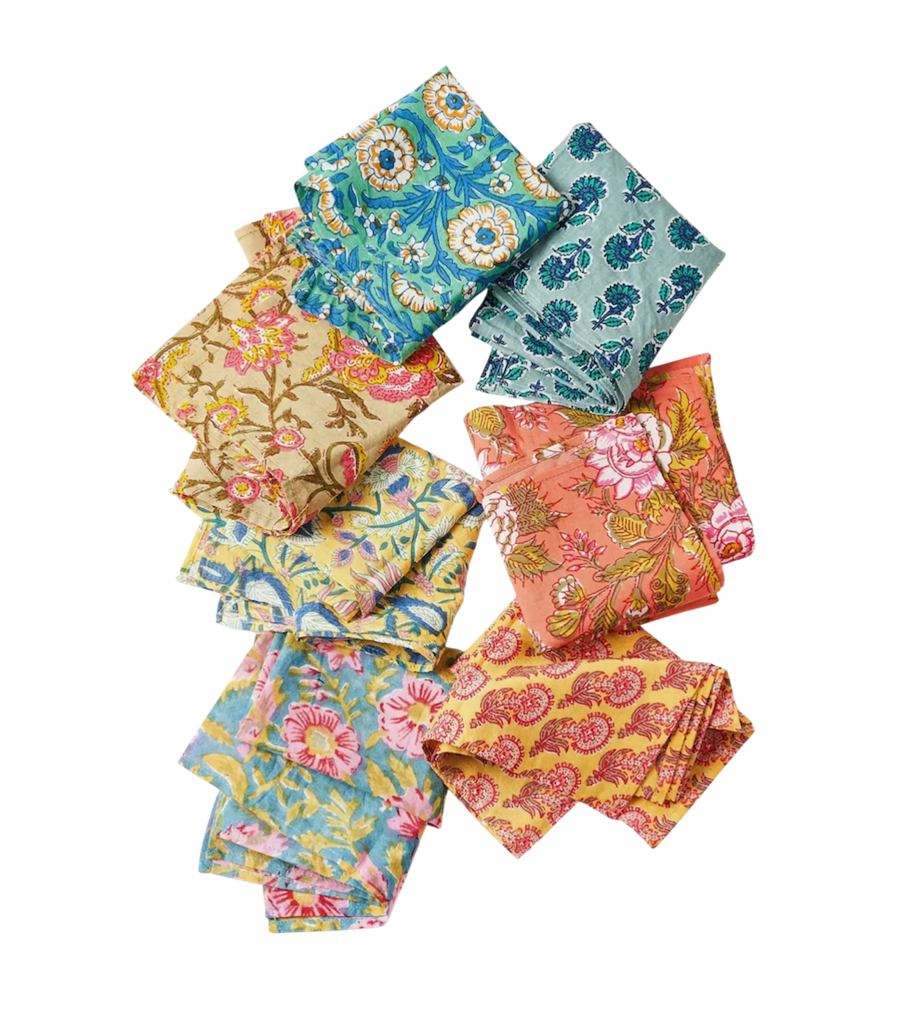 Hand Block Printed Bandana - Assorted Prints