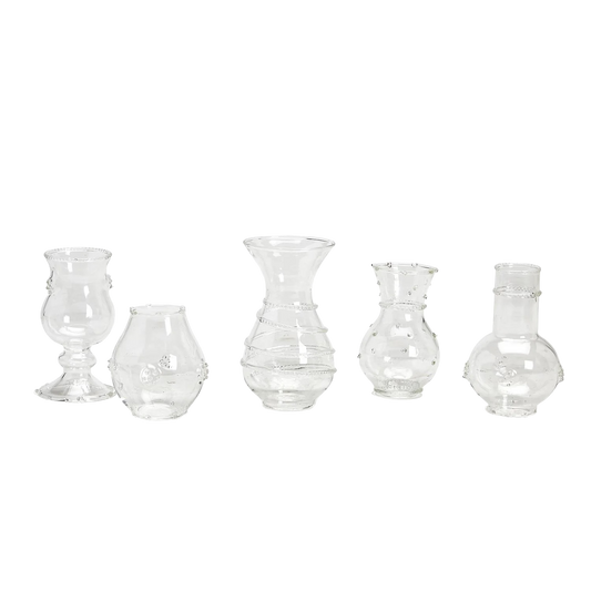 Raised Glass Bud Vases