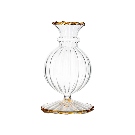 Miss Annie Bud Vase - Amber