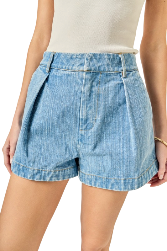 High Waisted Denim Shorts