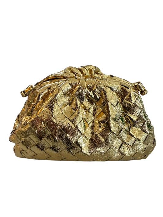 Metallic Woven Clutch