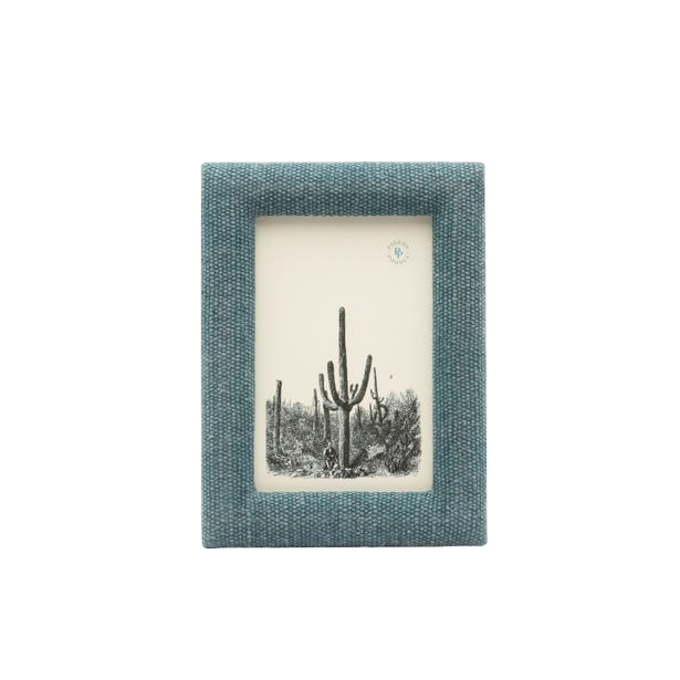 Teal Cotton Jute Photo Frame