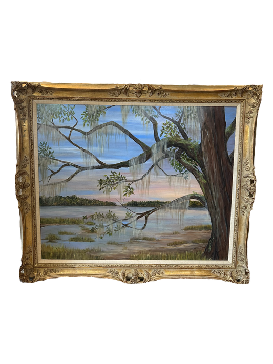 Jenn Leverett Art - 46” x 52” Framed Live Oak Landscape