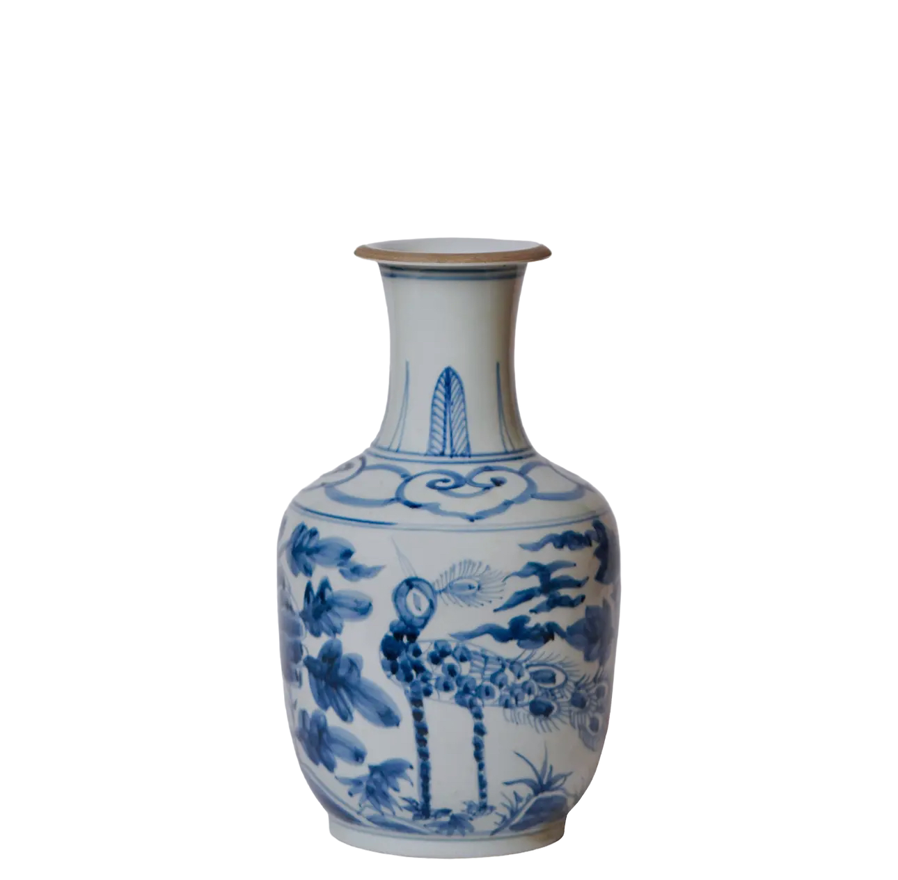 Blue & White Porcelain Mallet Vase