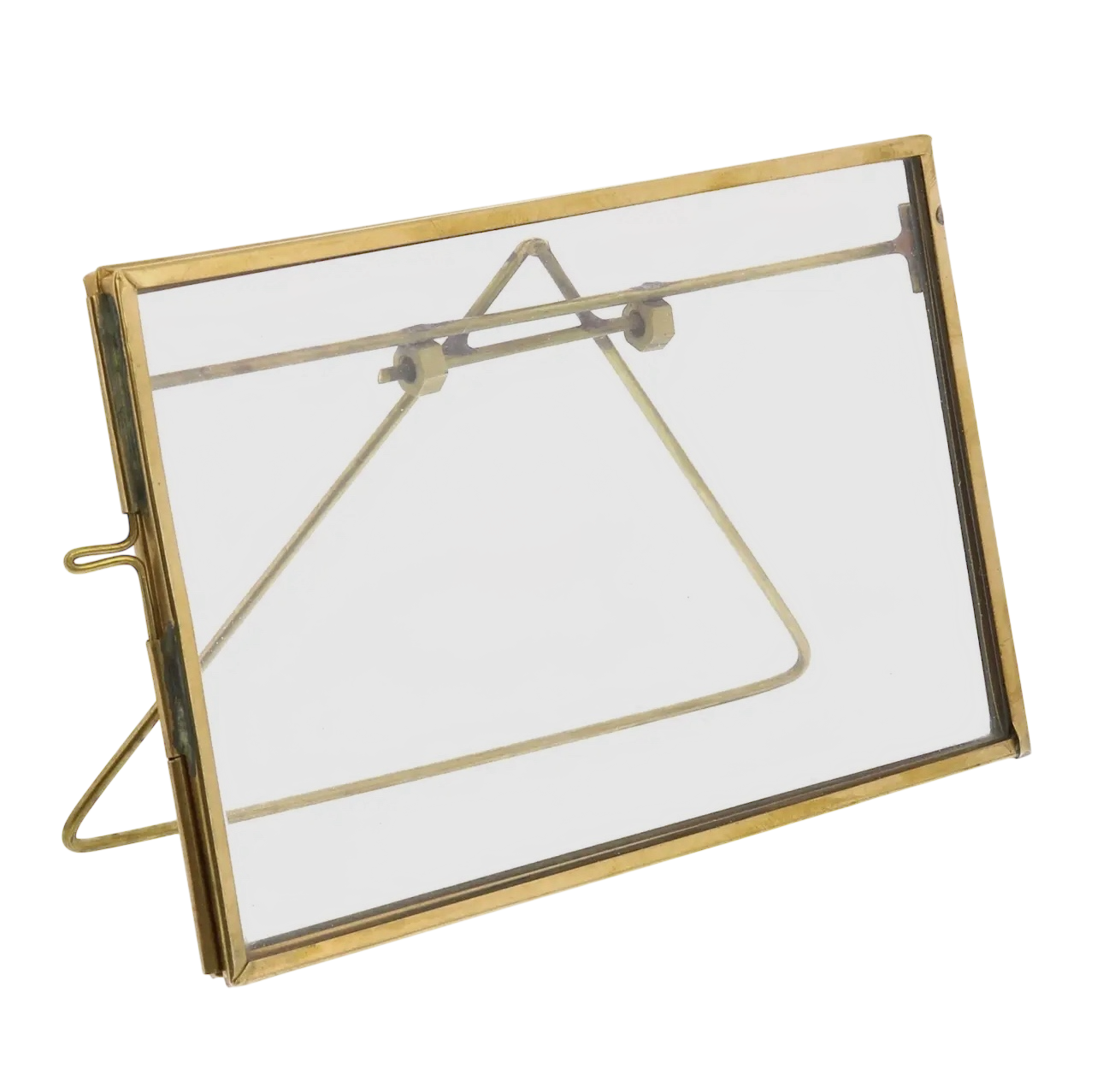 Monroe Easel Frame - Horizontal - Brass