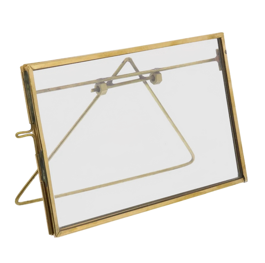 Monroe Easel Frame - Horizontal - Brass