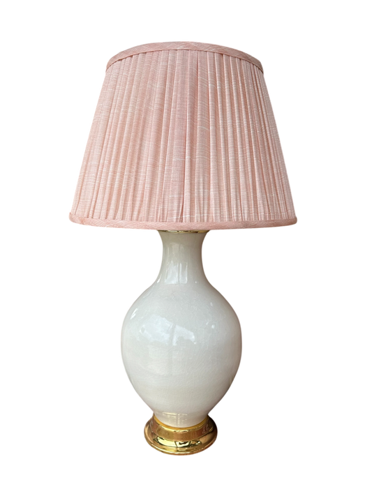 Athens Lamp - Ivory Crackle