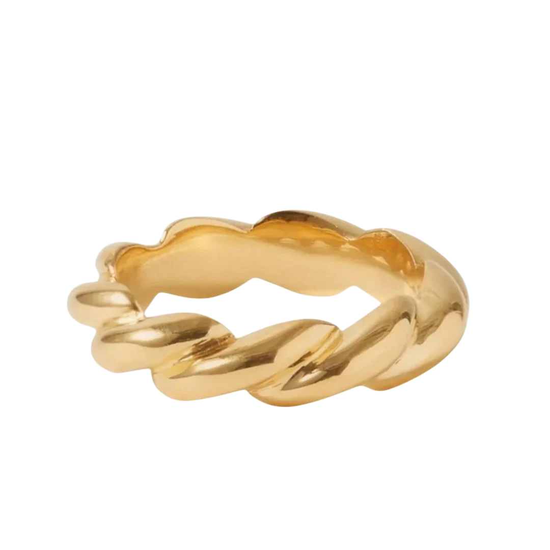 Gold Twisted Bangle