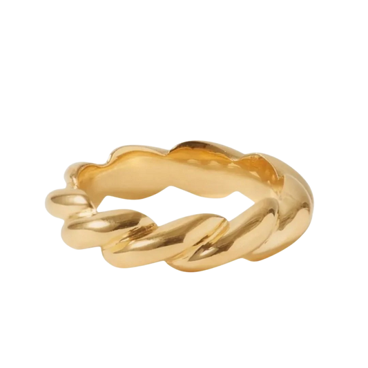 Gold Twisted Bangle