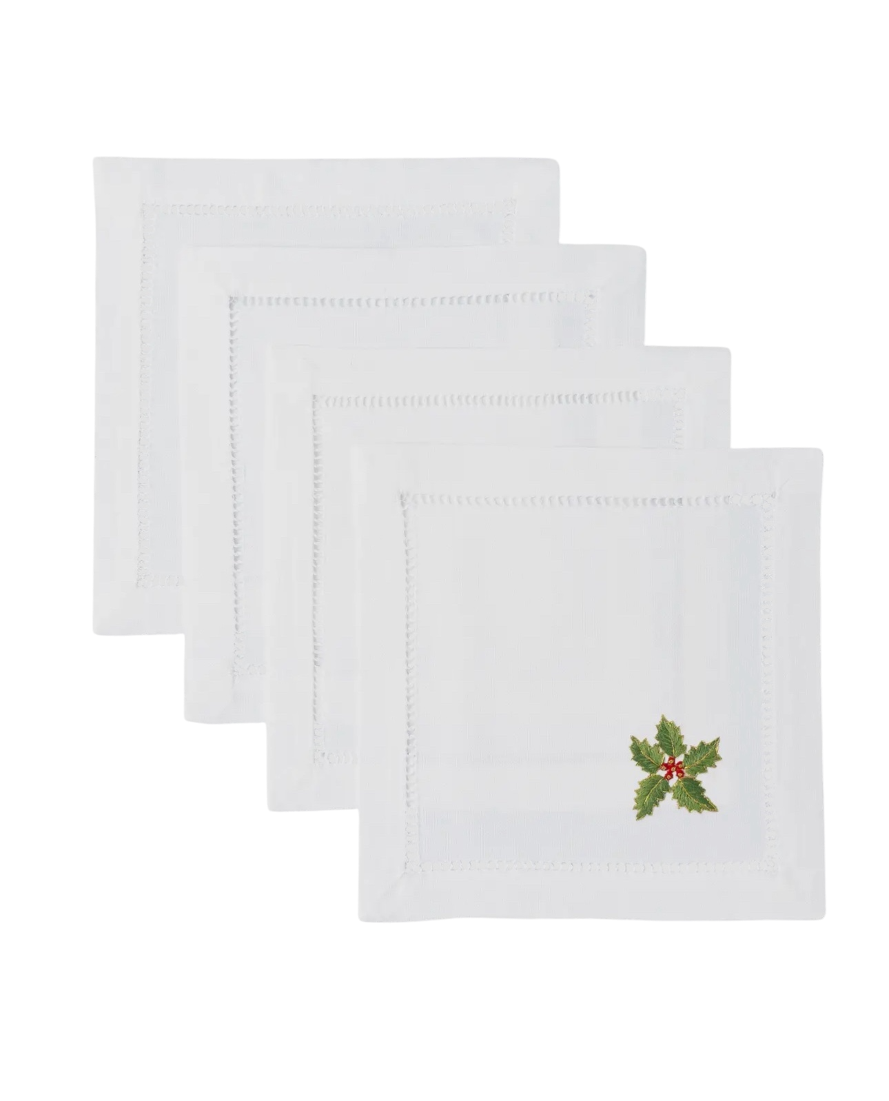 Holiday Cocktail Napkins / Set of 4
