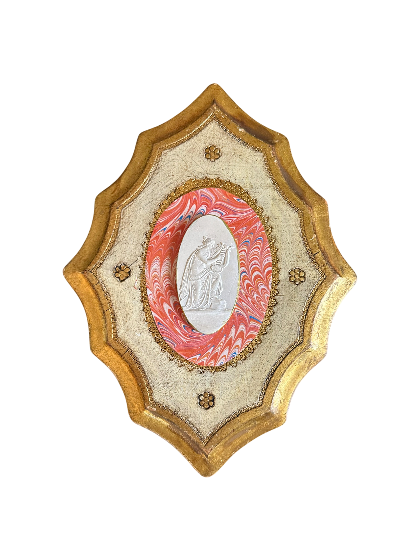 Jenn Leverett Art - Intaglio/Marble Paper on Florentine XI
