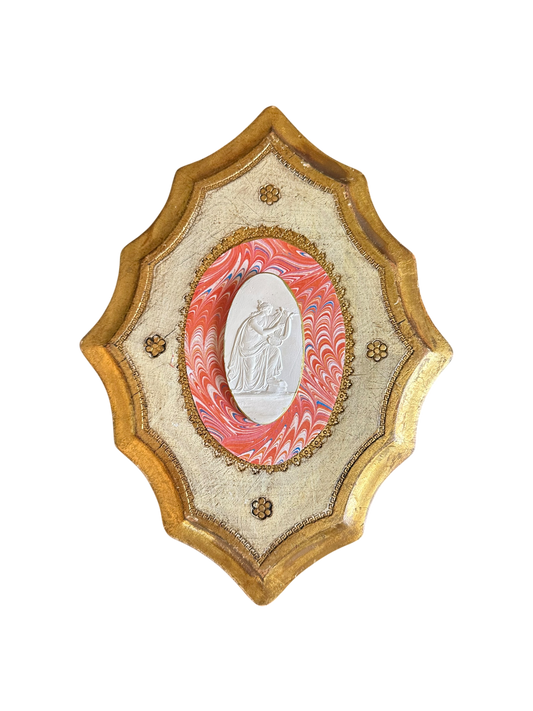 Jenn Leverett Art - Intaglio/Marble Paper on Florentine XI