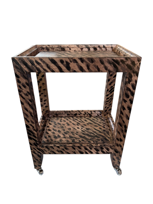 Bespoke Faux Tortoiseshell Telephone Table