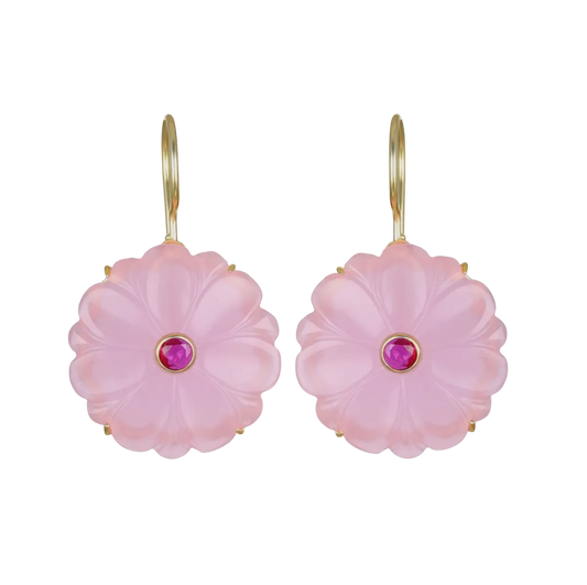 Magnolia Earring-Strawberry