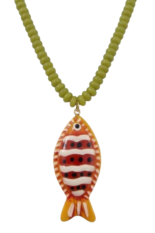 Beaded Fish Necklace