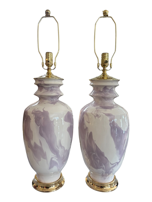 Marathon Lamp - Lilac Geode