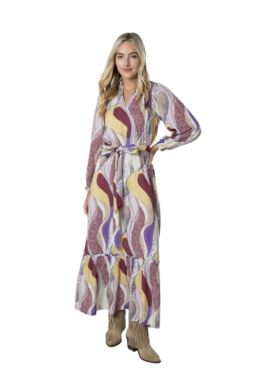 Dotted Paisley Maxi Dress