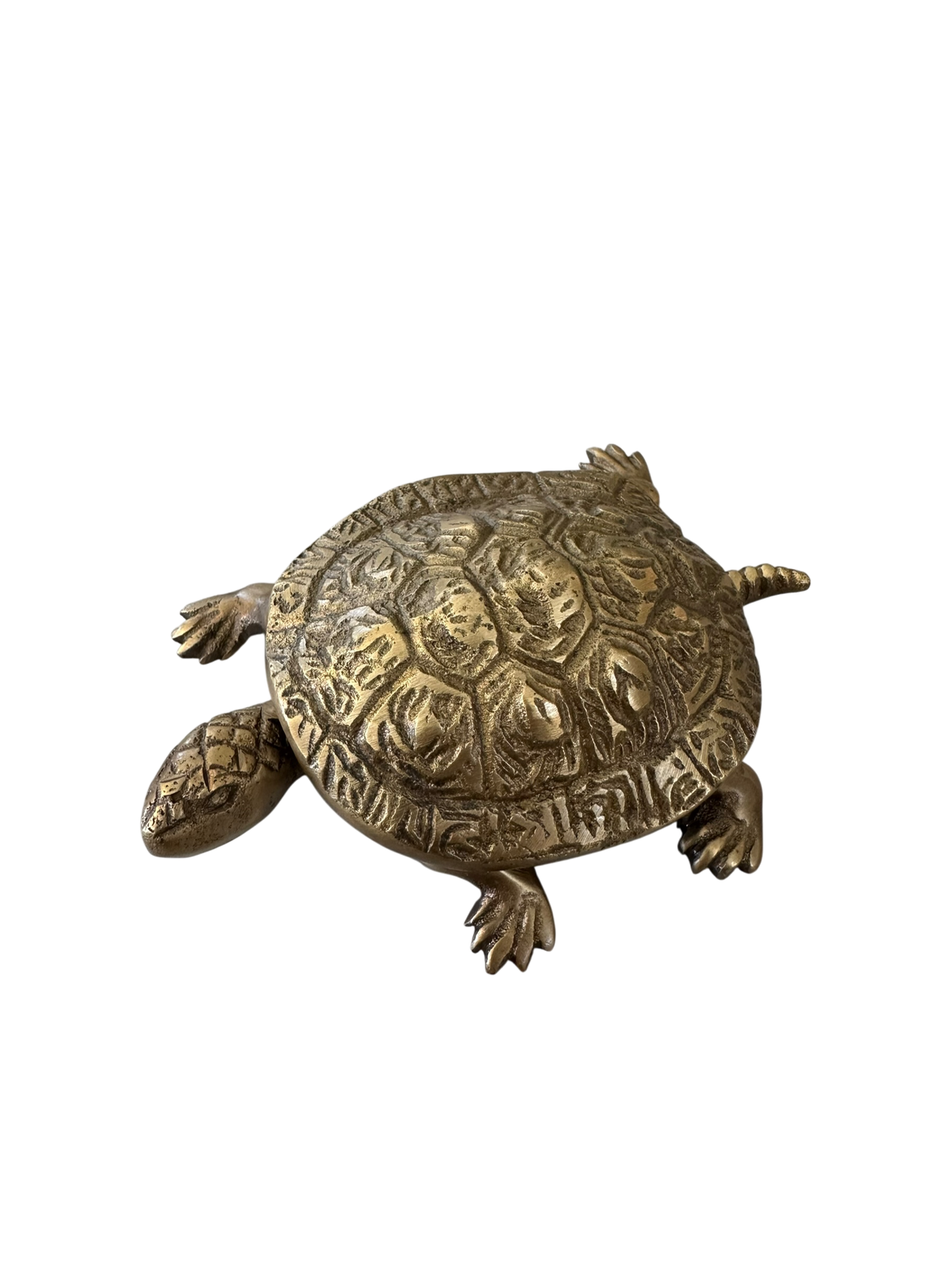 Brass Turtle Trinket Box