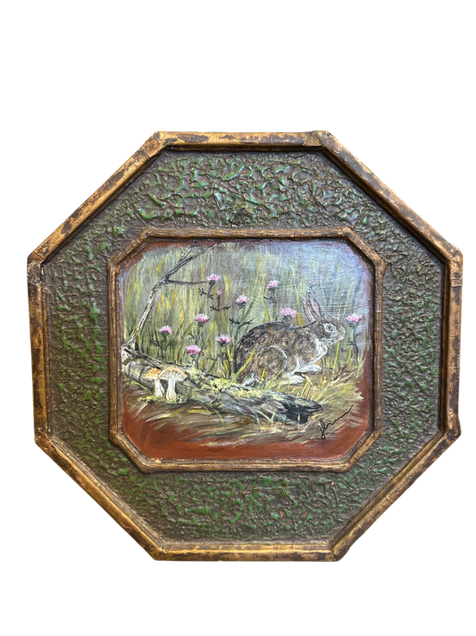 Jenn Leverett Art - Hare in Forest Scene