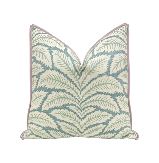 Talavera Linen w/ lilac Back 24x24