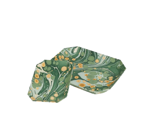 Marbled Octagonal Tray Set - Green
Golden Pebble