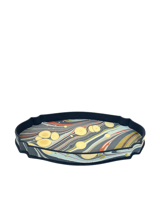 Ocean Fire Marble Desk Tray