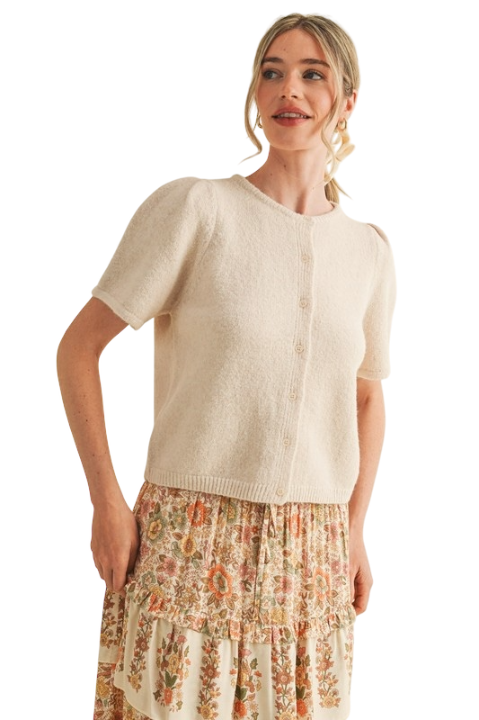 Short Sleeve Cardigan - 3 Colors!