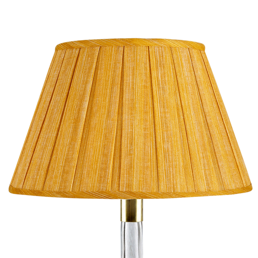 Fermoie Box Pleat Club Yellow Lampshade
