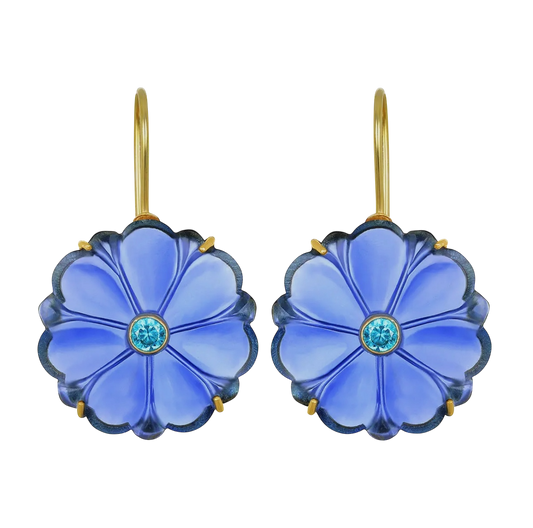 Magnolia Earring-Indigo