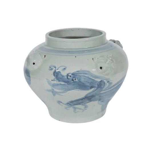 Four Lion Handle Dragon Jar