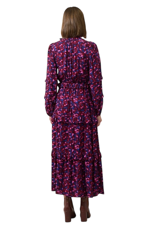 Split Neck Tiered Maxi