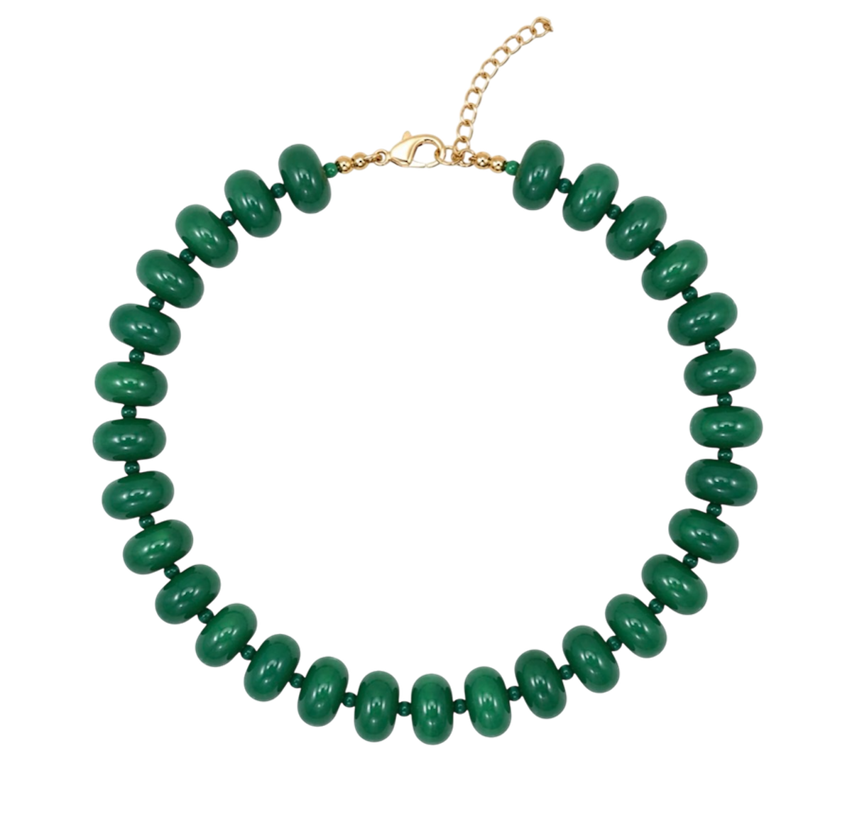 Chunky Oval Bead Necklace