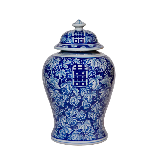 Double Happiness Temple Jar