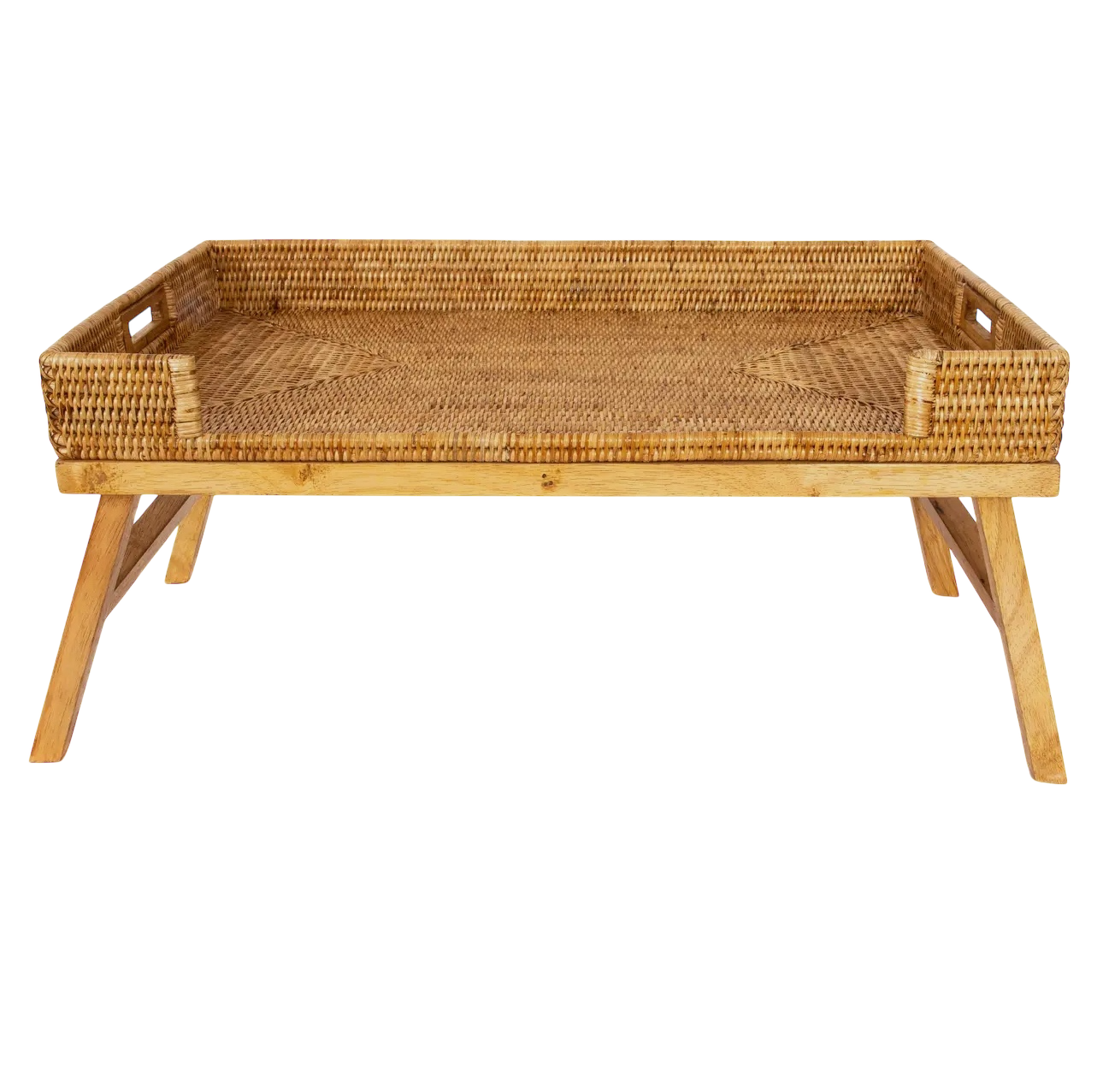 Rattan Breakfast Tray and Table