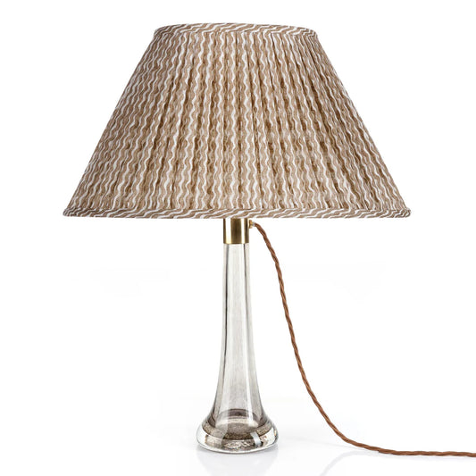Fermoie Nut Brown Popple Lampshade- Oval