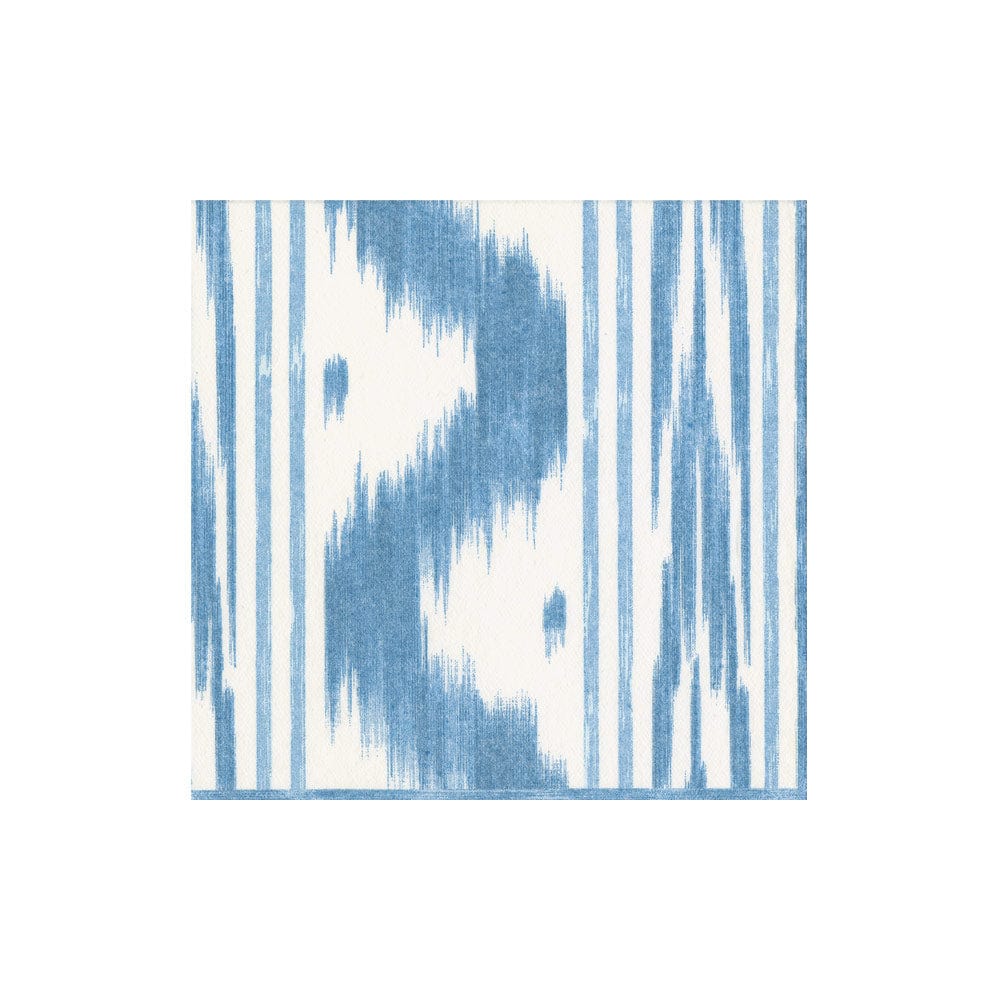 Toile De Nantes Blue Cocktail Napkins - 15