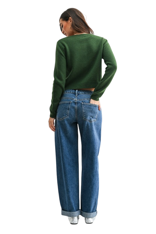 Cuffed Barrel Jeans