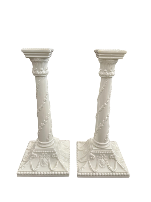 Vintage English Candlesticks w/ Rams Head