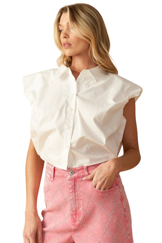 Cropped Poplin Oxford - Two Colors!!