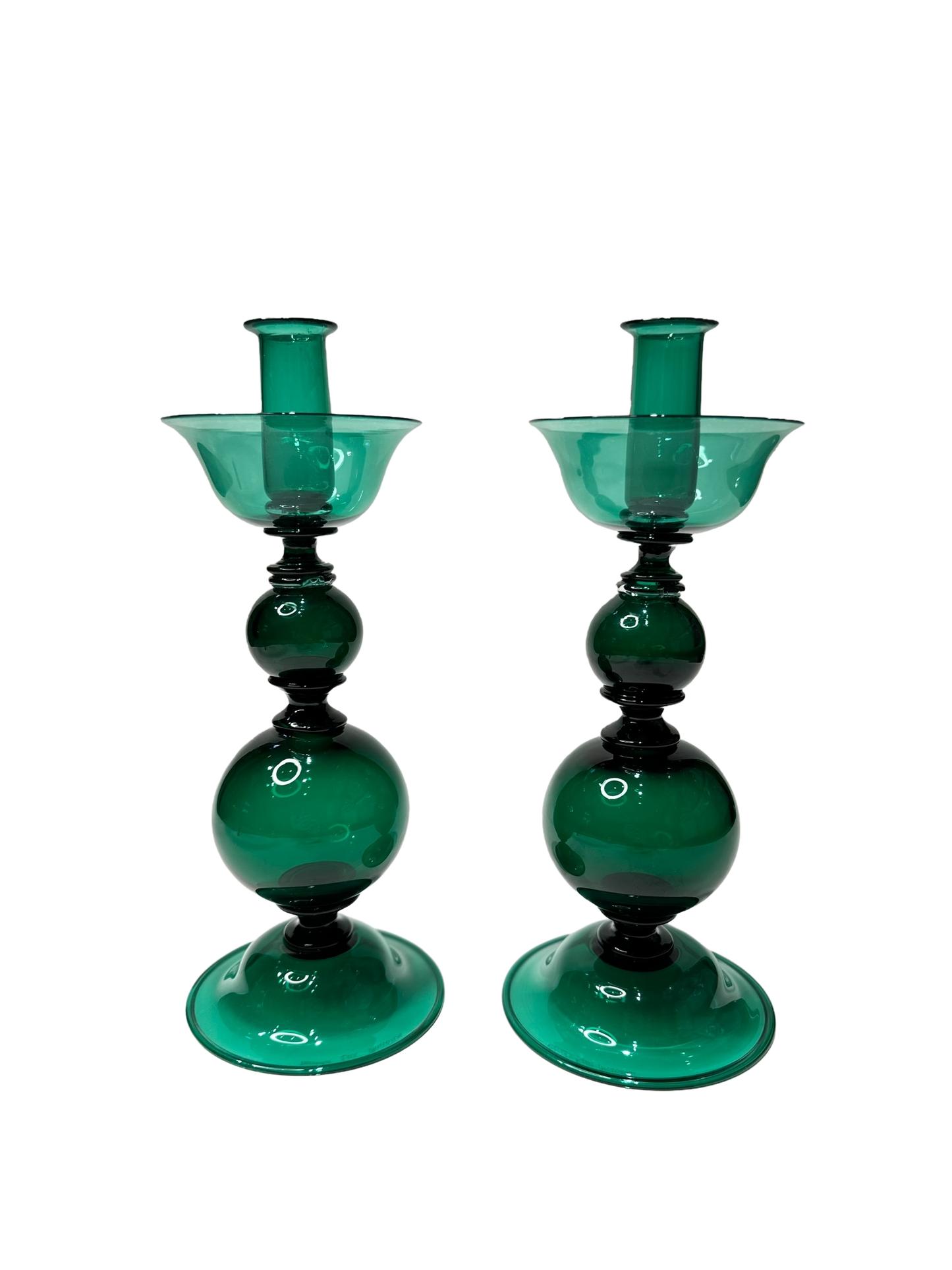 Hand-Blown Candlesticks by Davide Fuin