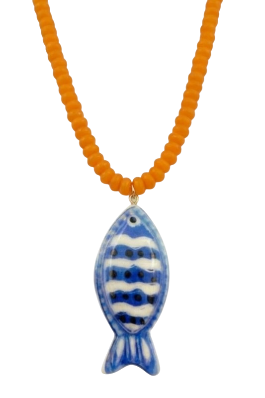 Beaded Fish Necklace