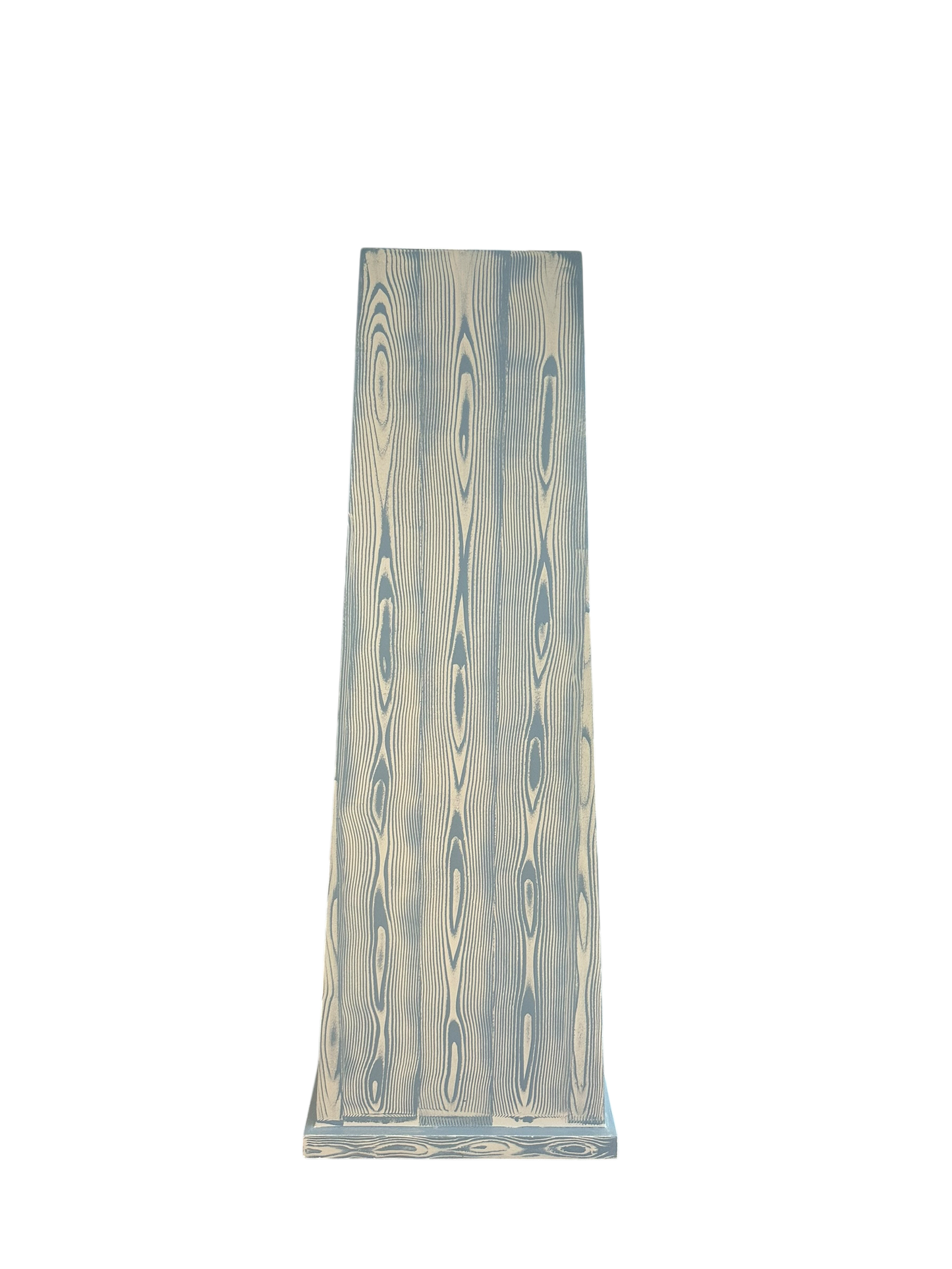 Bespoke Hand-Painted Pedestal in Wedgwood Faux Bois