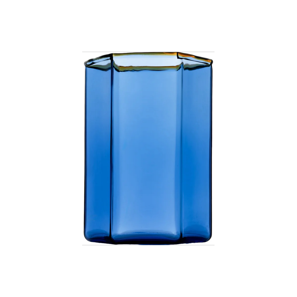 Hexagon Tumbler Blue / Amber - Set of 4