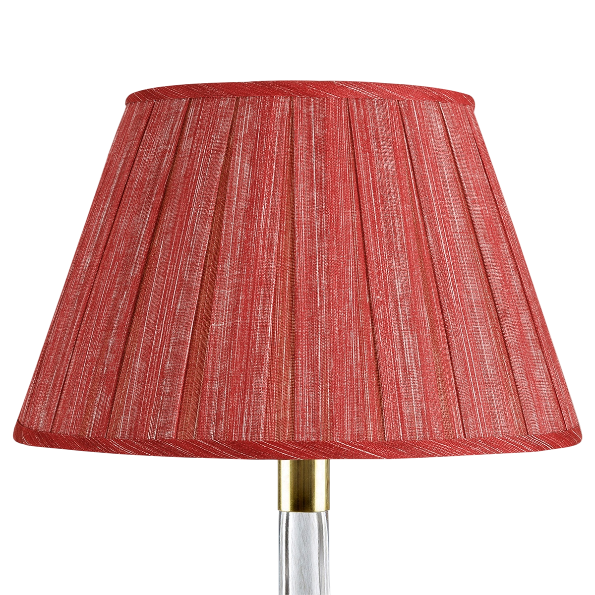 Fermoie Box Pleat Lampshade in Carpet Slipper