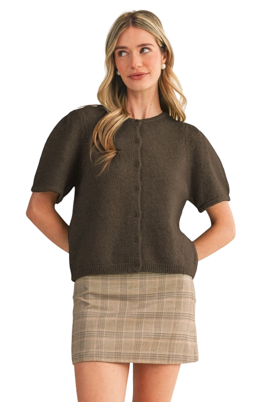 Short Sleeve Cardigan - Four Colors!