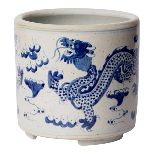 Blue & White Dragon Cachepot
