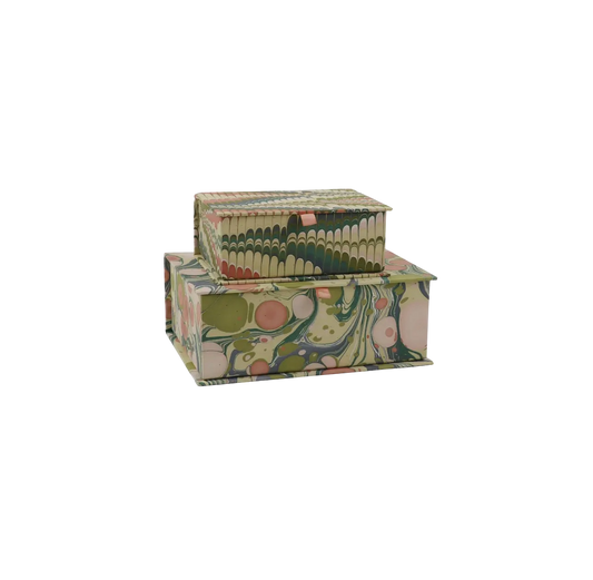 Marbled Keepsake Box Set - Moss & Mountain