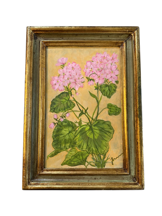 Jenn Leverett Art - 10” x 13.5” Pink Geranium