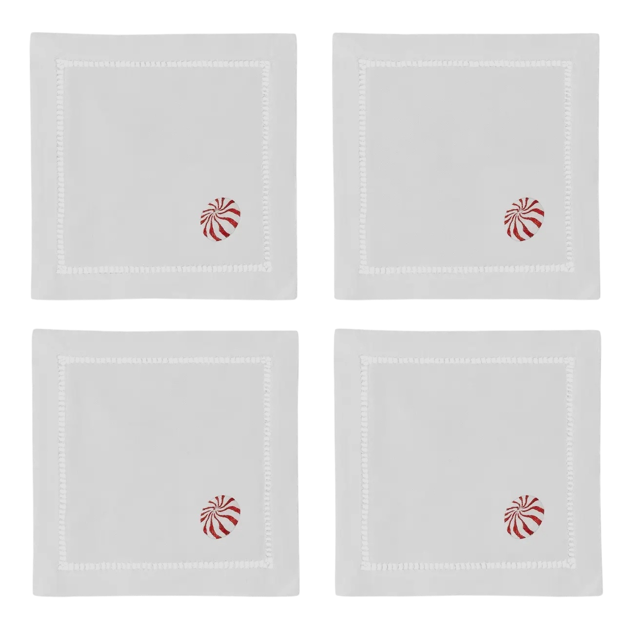 Holiday Cocktail Napkins / Set of 4